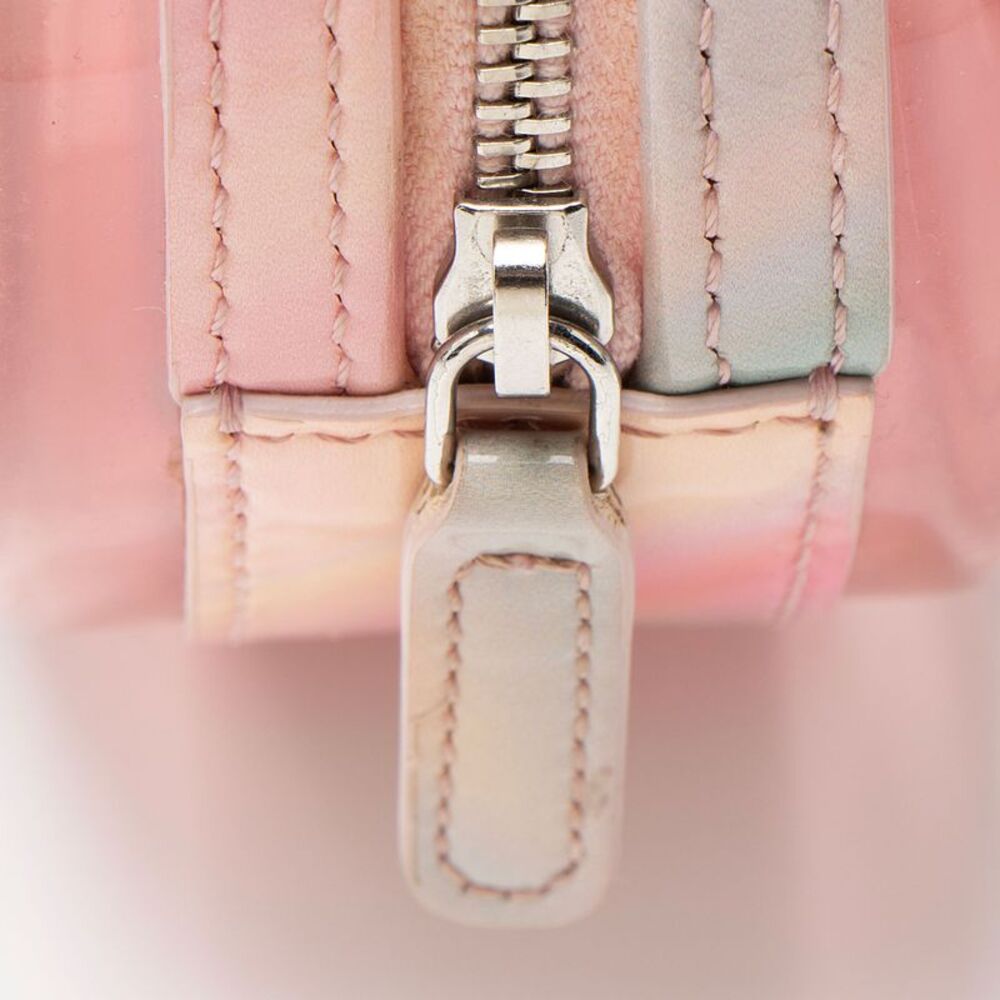 Chanel PVC Rainbow CC Filigree Round Clutch with Chain - Picture 9 of 10